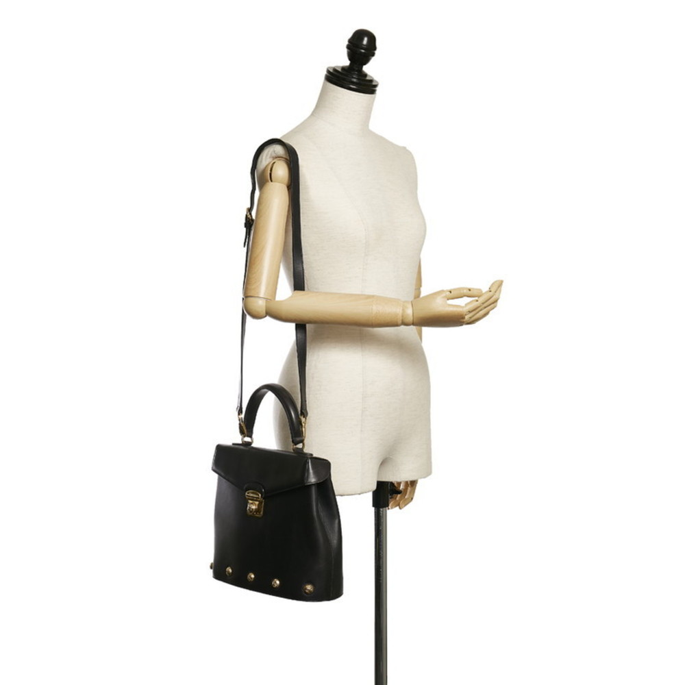 SALVATORE FERRAGAMO Handbag Shoulder Bag AN 21 5209 Black Leather Ladies - Picture 8 of 8